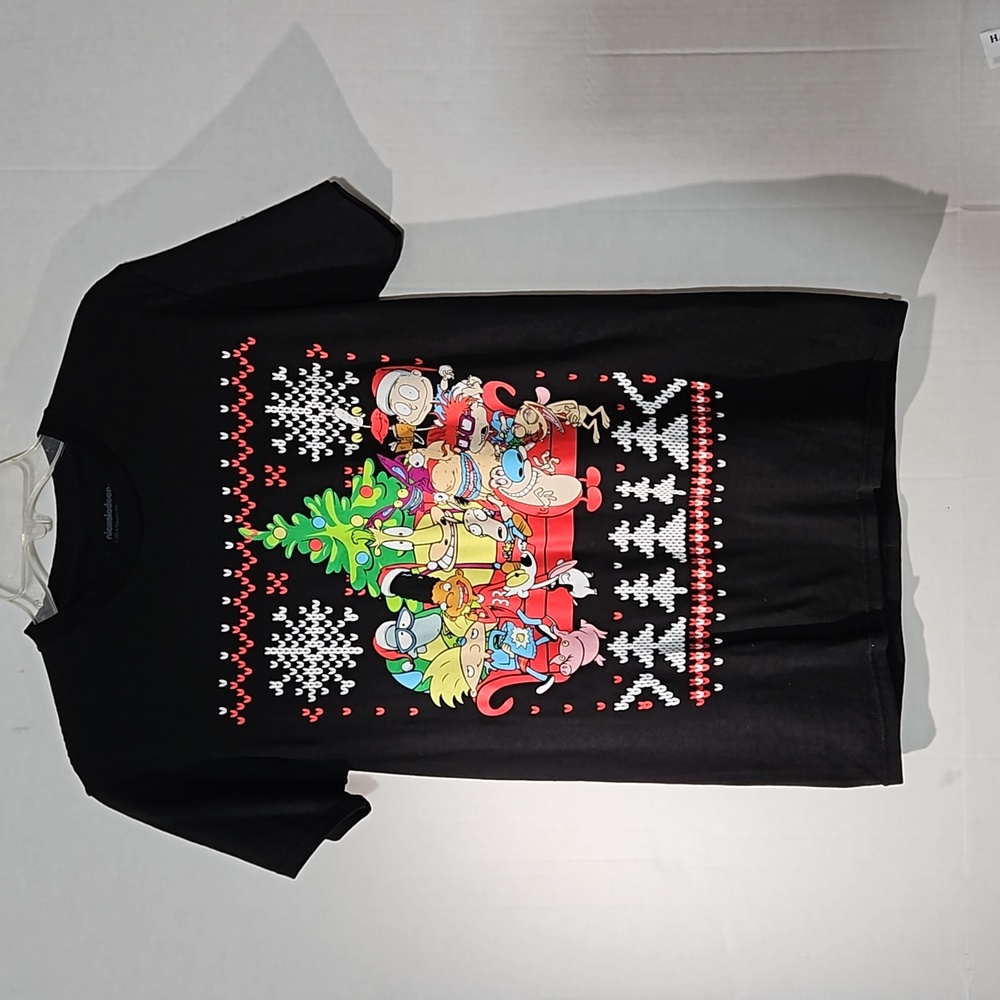 Nickelodeon characters Christmas tee size small